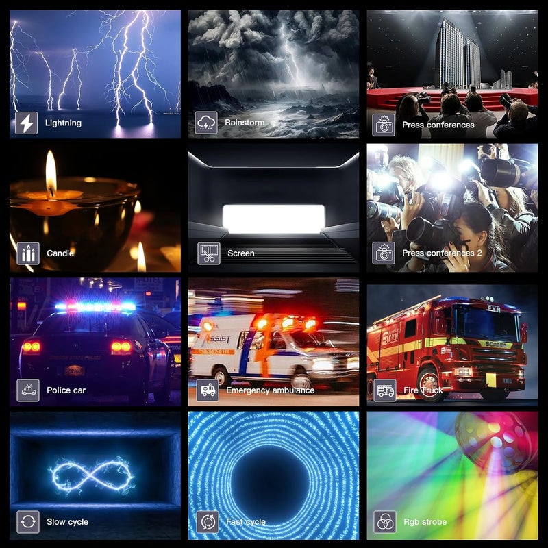 soonpho 2Pack RGB LED Video Light Stick Wand,3200K~8500K Magnetic Photography Tube Light,360° Full RGB Light Stick with 4000mAh Battery for YouTube Video,Vlog,Live Game Streaming… - Image 4